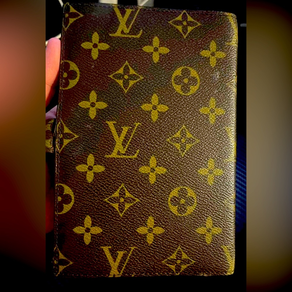 Louis Vuitton agenda 
Great for having around. Has not been written on.